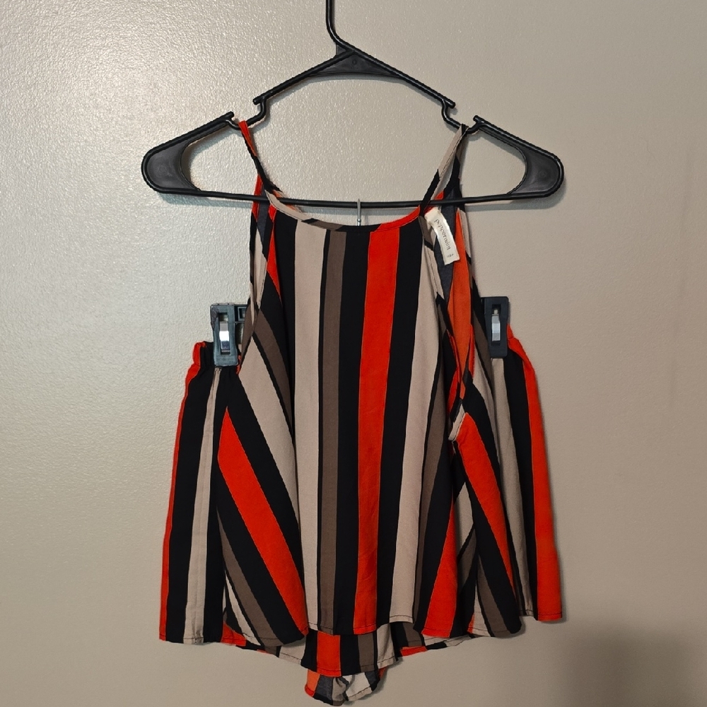 Pepermint‎ Top And Shorts Set Red Black Womens Size Medium